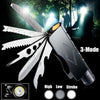 Rechargeable LED Flashlight Multifunctional Knife